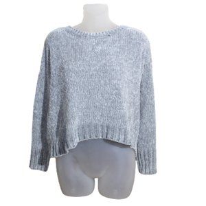 Marled chenille sweater